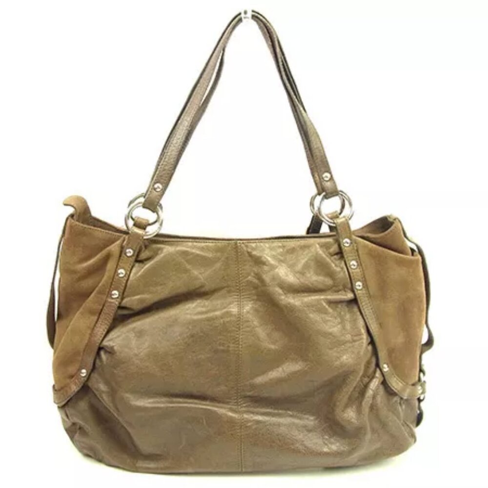 Francesco Biasia Tote bag Green Silver Woman - Picture 2 of 6